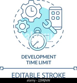 Development time limit concept icon Stock Vector Image & Art - Alamy
