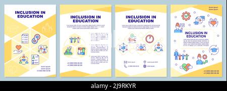 Inclusive Education Brochure Template. Learning Program For Disabled ...