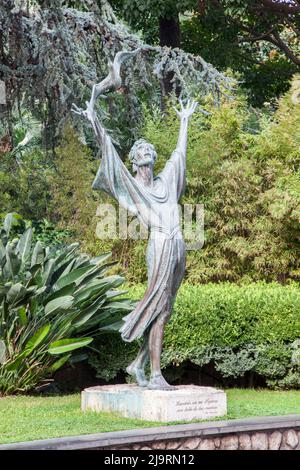 The Church Of Saint Francis In Sorrento With The Statue Of St Francis the-church-of-saint-francis-in-sorrento-with-the-statue-of-st-francis