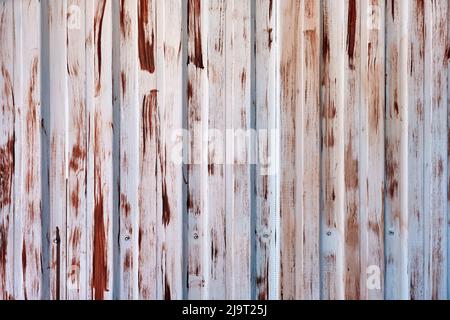 Multicolored grunge galvanized steel wall plate texture. Seamless container pattern with corrugated metal profiled panel and rivets. Stock Photo