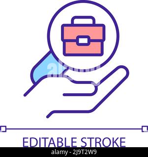 Provide workplace RGB color icon Stock Vector