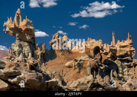 USA, Utah, Fantasy Canyon. Eroded sandstone formations. Stock Photo