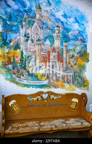 Leavenworth, Washington State, USA. Mural Stock Photo