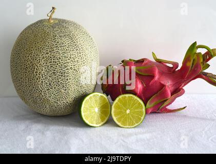 Vietnamese fruit on white background Stock Photo