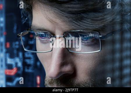 portrait of a confident business man . close-up. Stock Photo