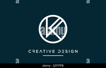 Alphabet Letters OK or KO Icon Logo Vector Stock Vector