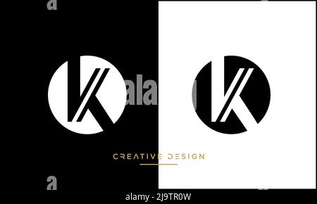 Alphabet Letters OK or KO Icon Logo Vector Stock Vector
