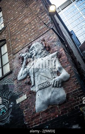 AC/DC Lane Detail in Melbourne Australia Stock Photo