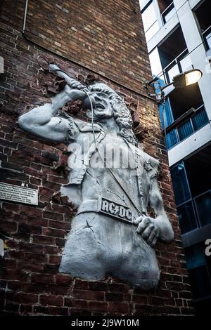 AC/DC Lane Detail in Melbourne Australia Stock Photo