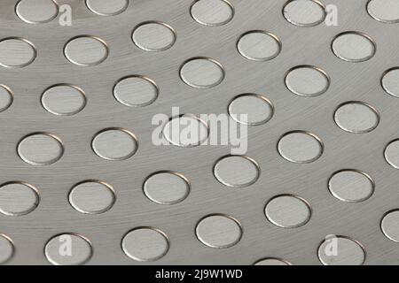 Induction frying pan bottom. Metal texture. Extrem close-up. High resolution photo. Full depth of field. Stock Photo