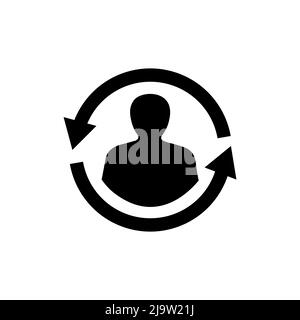 returning client icon vector customers interaction Stock Vector