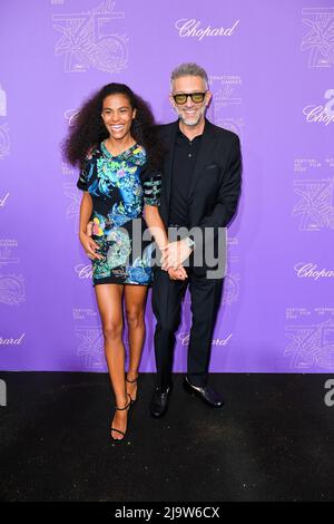 Tina Kunakey , Vincent Cassel 75th Cannes Film Festival Red Carpet of