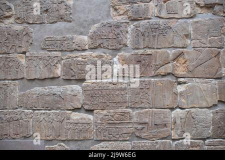 The impressive Egyptian exhibition at British museum,London,UK Stock Photo