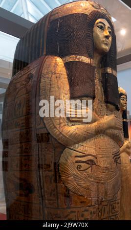 The impressive Egyptian exhibition at British museum,London,UK Stock Photo