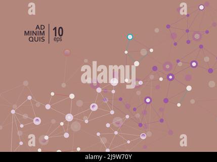 Molecule And Communication Background Stock Vector