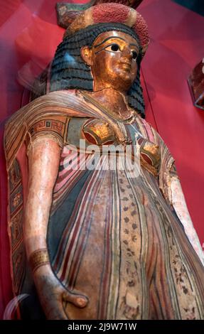 The impressive Egyptian exhibition at British museum,London,UK Stock Photo