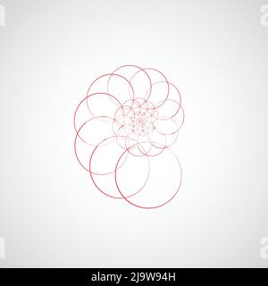 Modern spiral icon, great design for any purposes. Vector elements with spiral motion Stock Vector