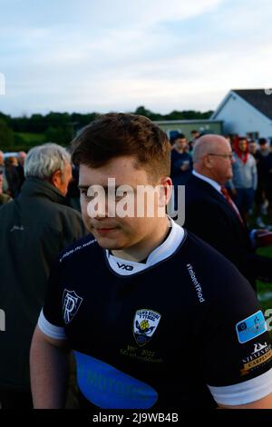 Tumble RFC v Lampeter RFC Plate final 2022 Stock Photo