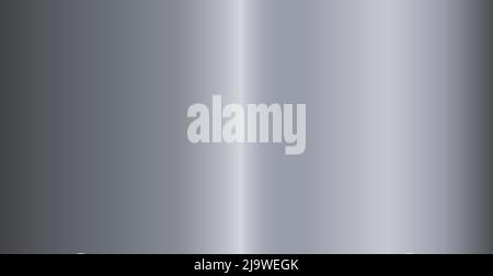Silver texture, steel panoramic background template - Vector illustration Stock Vector