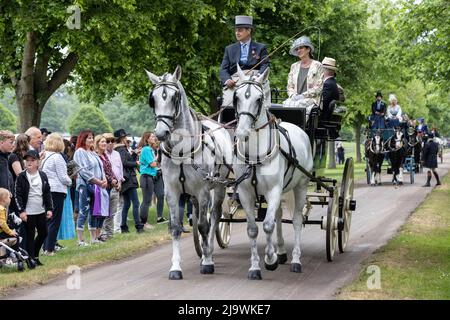 Royal Windsor Horse Show, UK's largest outdoor horse show, Windsor Castle, England, UK Stock Photo