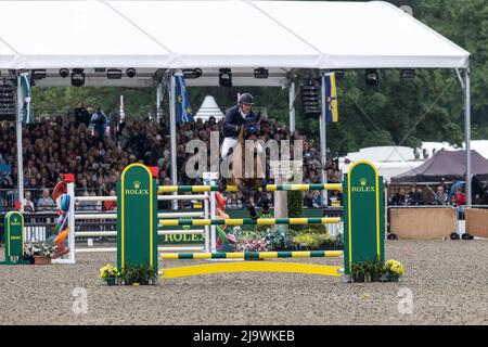 Royal Windsor Horse Show, UK's largest outdoor horse show, Windsor Castle, England, UK Stock Photo