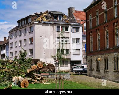 Tornado in Paderborn 20. Mai 2022 Tief Emmelinde Stock Photo