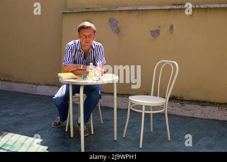 Anthony Hopkins in Rome 1984 Stock Photo