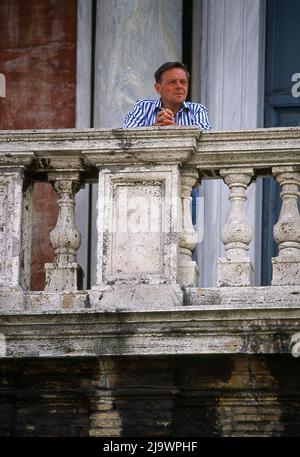 Anthony Hopkins in Rome 1984 Stock Photo