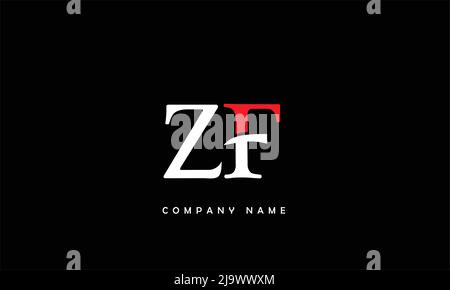 ZF, FZ Alphabets Letters Logo Monogram Stock Vector