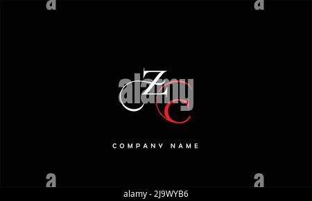 ZC, CZ Abstract Letters Logo Monogram Stock Vector