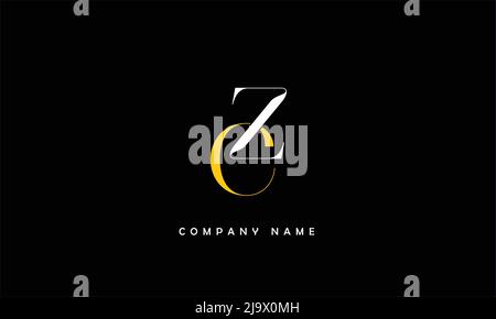 ZC, CZ Abstract Letters Logo Monogram Stock Vector