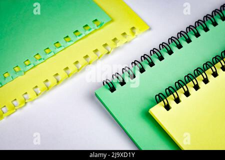 backgroundoblique composition with colored spiral blocks Stock Photo
