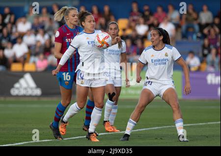 Alcordon, Spain. 25th May, 2022. Semifinal of the Spanish soccer Queen Cup: FC Barcelona vs Real Madrid at Municipal Stadium of Santo Domingo of AD Alcorcon. Alcorcon, Madrid, May 25, 2022 900/Cordon Press Credit: CORDON PRESS/Alamy Live News Stock Photo