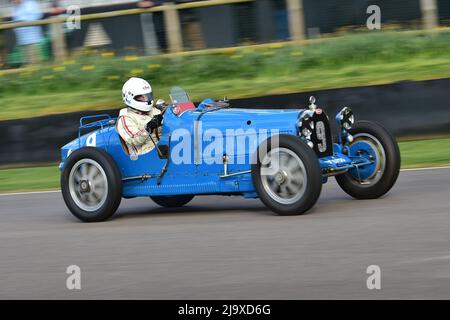 Marshall Bailey, Bugatti Type 35C, Varzi Trophy, a twenty five minute single driver event for historic racing cars that would have raced from 1928 to Stock Photo