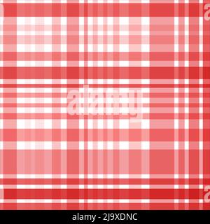 Seamless red checkered pattern. Vector illustration for your design Stock Vector