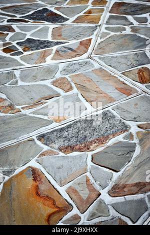 abstract background or texture Tiles from sandstone quarried stone Stock Photo