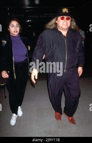Sam Kinison and wife Malika Souiri at the 43rd Annual Primetime Emmy