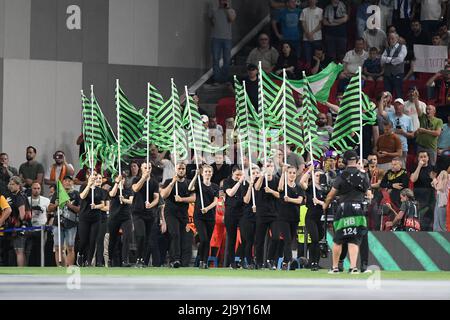 National Arena, Tirana, Albania. 25th May, 2022. Conference League final, AS Roma versus Feyenoord Rotterdam; the awards ceremony Credit: Action Plus Sports/Alamy Live News Stock Photo