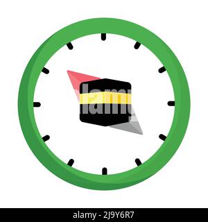 Qibla finder app logo and symbol Stock Vector
