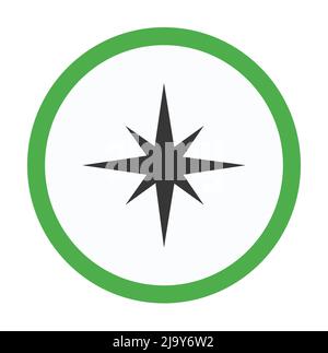 Qibla finder logo or compass logo Stock Vector
