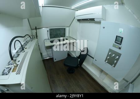 Operator Compartment Sensor System Military ground mobile radar operator compartment, workplace, control ...