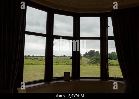 View from window, Sutton Hoo House Stock Photo