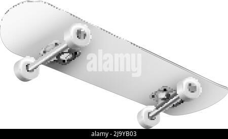 Skateboards realistic composition with isolated image of skating board on blank background vector illustration Stock Vector