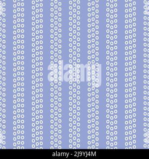 Dots background pattern. Abstract blue and white seamless vector of hand drawn dots in a stripe design.  Stock Vector