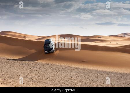 Erg cherby, Morocco, africa Stock Photo