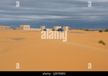 Erg cherby, Morocco, africa Stock Photo