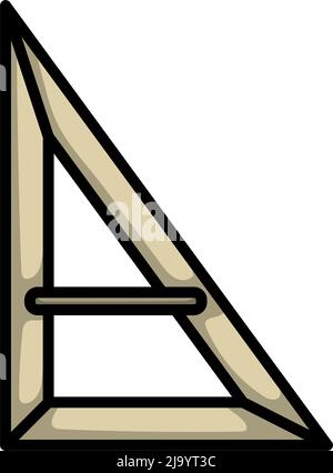 Triangle Icon. Editable Bold Outline With Color Fill Design. Vector ...