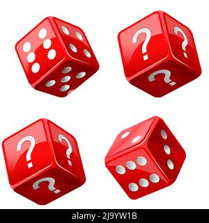 Casino dice wallpaper. Seamless pattern on white Stock Vector