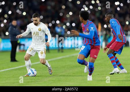 Sydney, Australia. 25th May, 2022. Anthony Caceres of the All Stars controls the ball during the match between FC Barcelona and the A-League All Stars at Accor Stadium on May 25, 2022 in Sydney, Australia. Credit: IOIO IMAGES/Alamy Live News Stock Photo