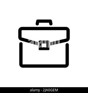 Single icon of a briefcase with fill color style design Stock Vector
